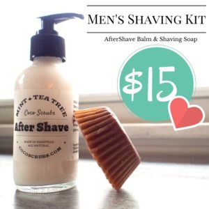 Mint & Tea Tree AfterShave Balm and Oat & Clove Shaving Soap